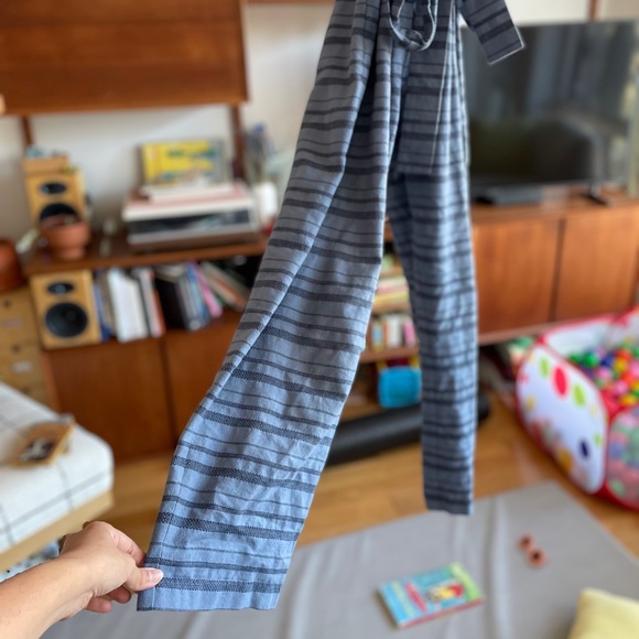 Mara Hoffman Blue Striped Organic Linen Jumpsuit - Picture 6 of 6